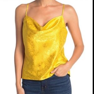 NWOT Wayf Snake Print Cowl Neck Top